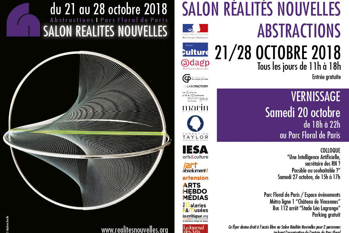 Invitation Salon Réalités Nouvelles 2018 Flyer