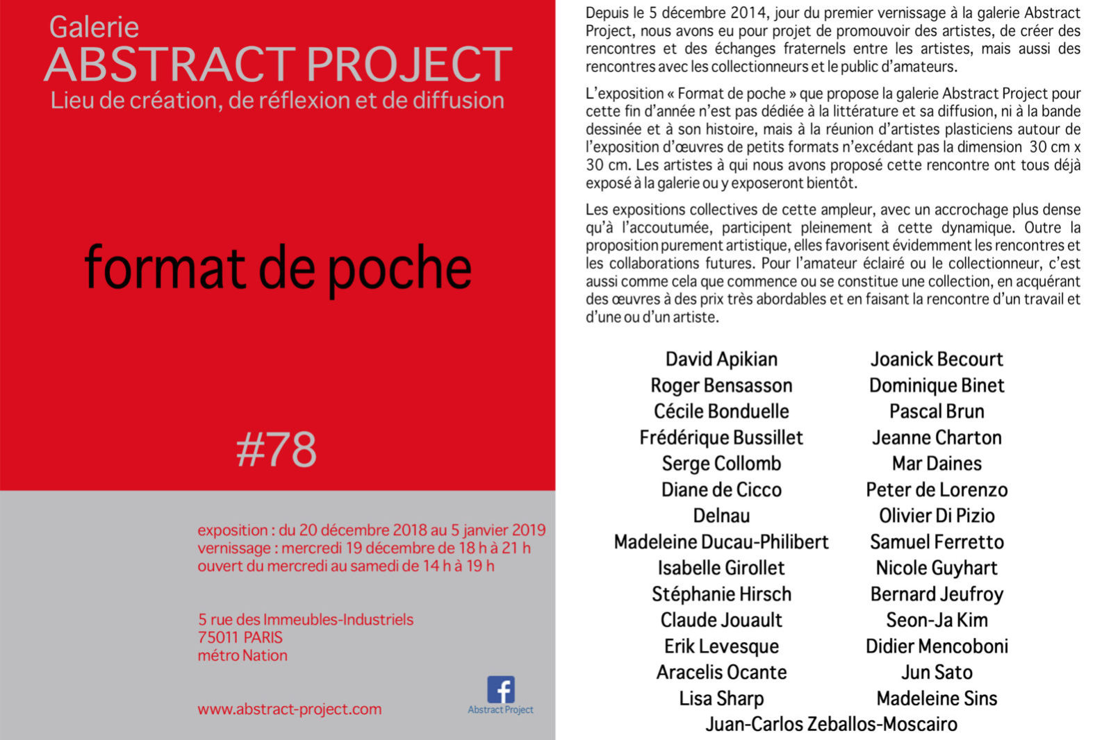 #78 format de poche invitation Credit : Abstract Project #78 format de poche invitation Credit : Abstract Project