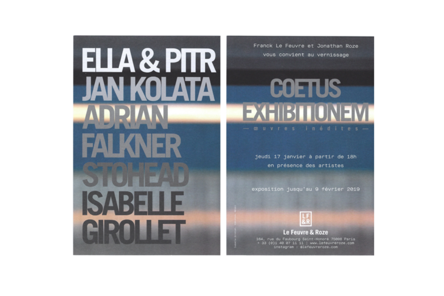 Carton Coetus Exhibitionem – Photo Credit : Gallerie Le Feuvre & Roze